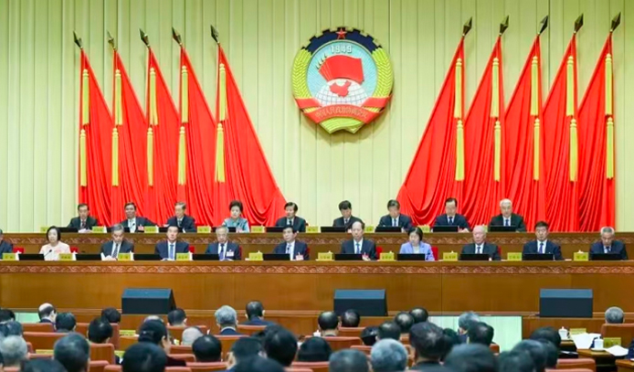 全国政协十四届常委会第十四次会议在京举行 符之冠代表台盟中央作大会发言